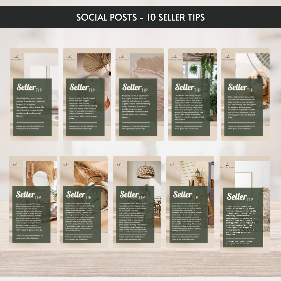 26 Pack - Social Media Templates (Boho)