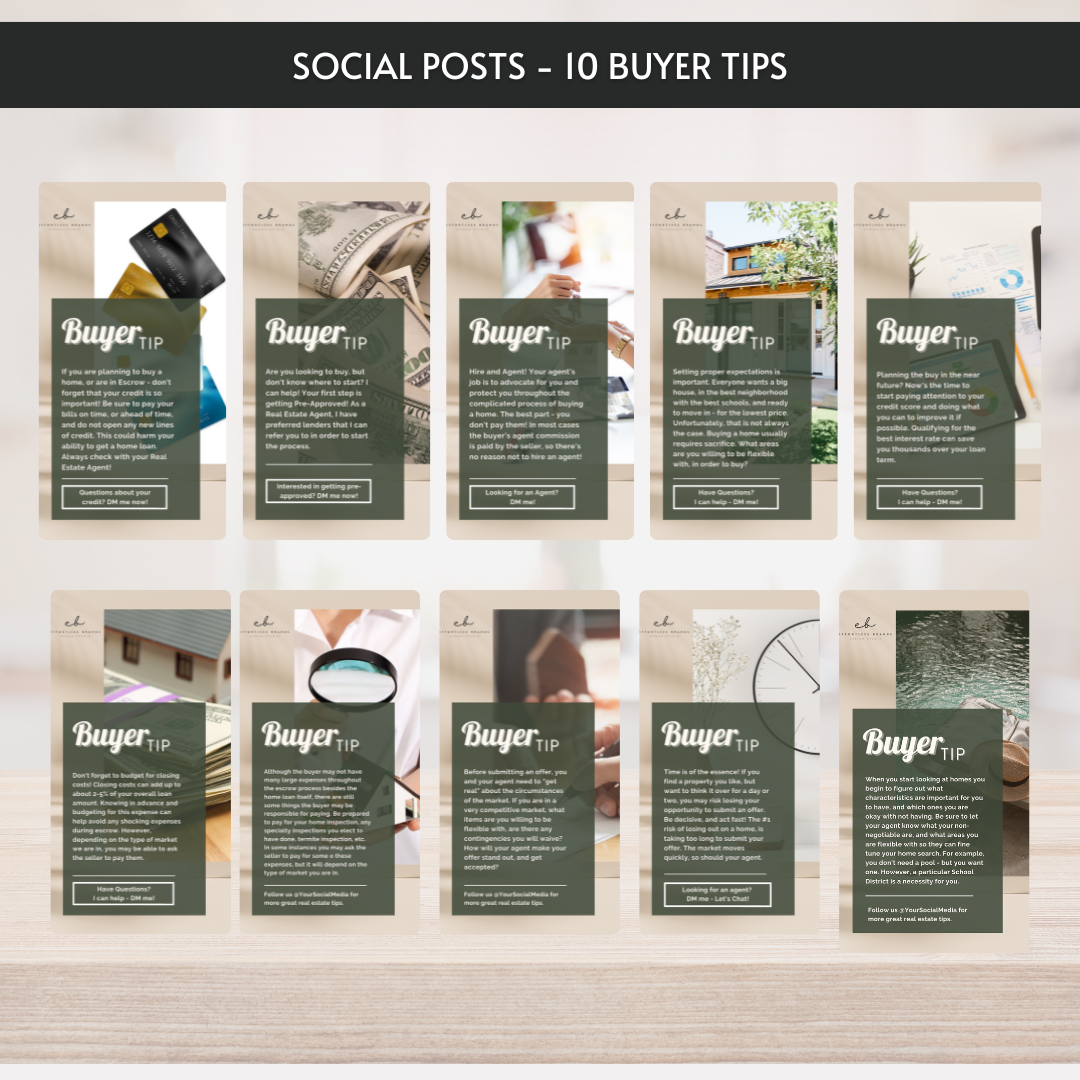 26 Pack - Social Media Templates (Boho)