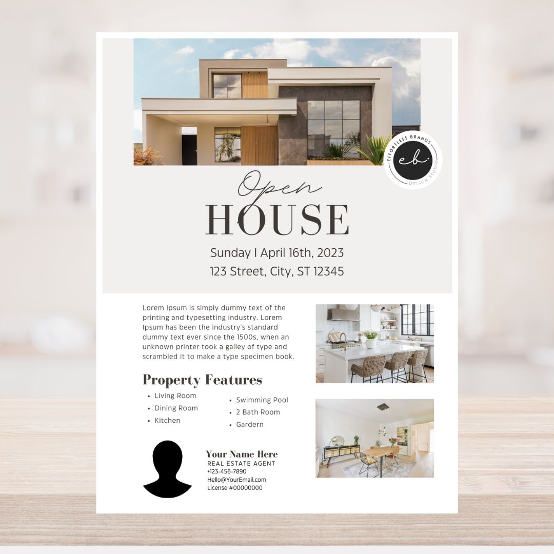 3 Pack - Open House Flyer Templates (Contemporary)