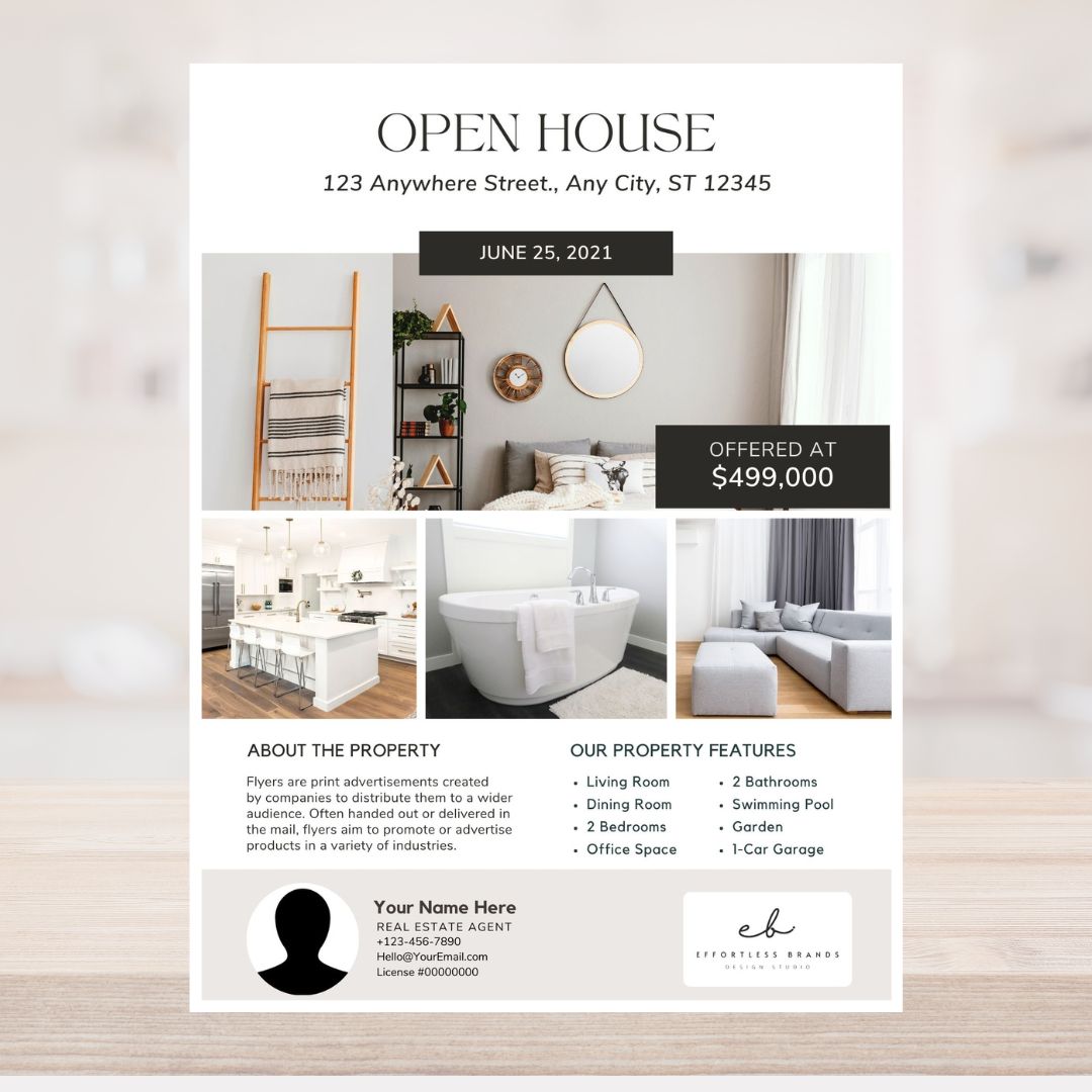 3 Pack - Open House Flyer Templates (Contemporary)