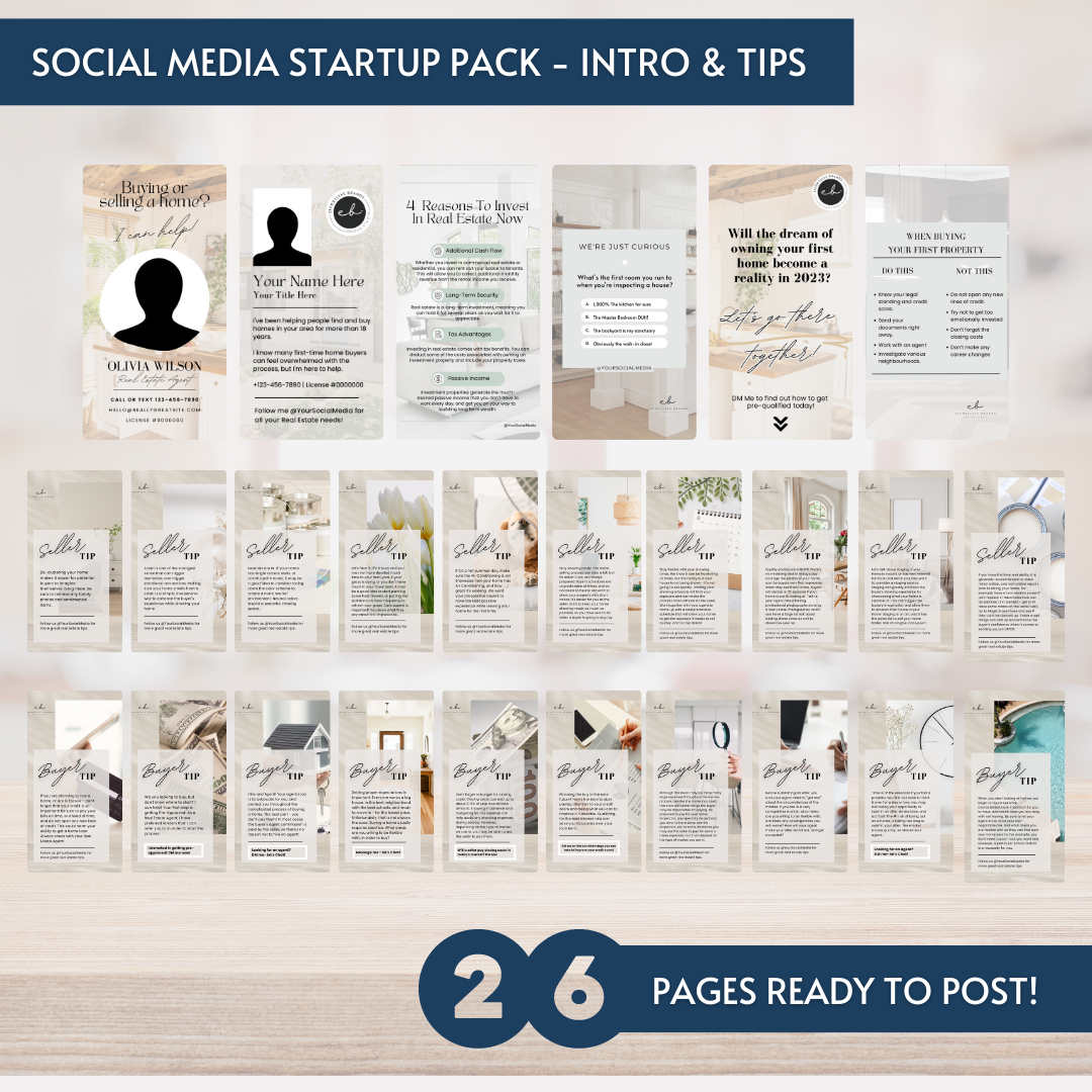 26 Pack - Social Media Templates (Contemporary)