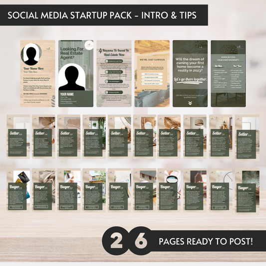 26 Pack - Social Media Templates (Boho)